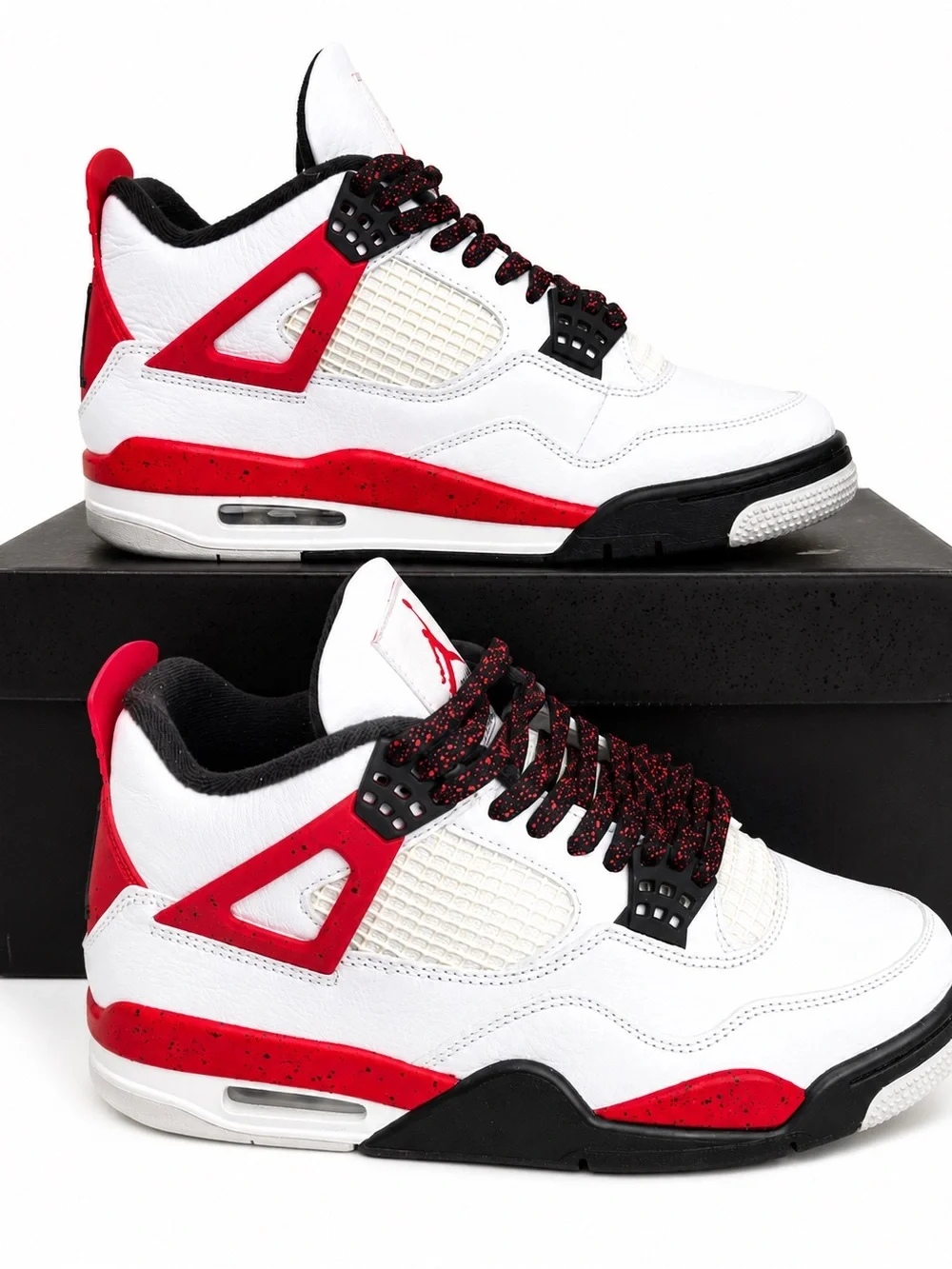Jordan Men’s Sneakers in White, Red & Black (worn once)